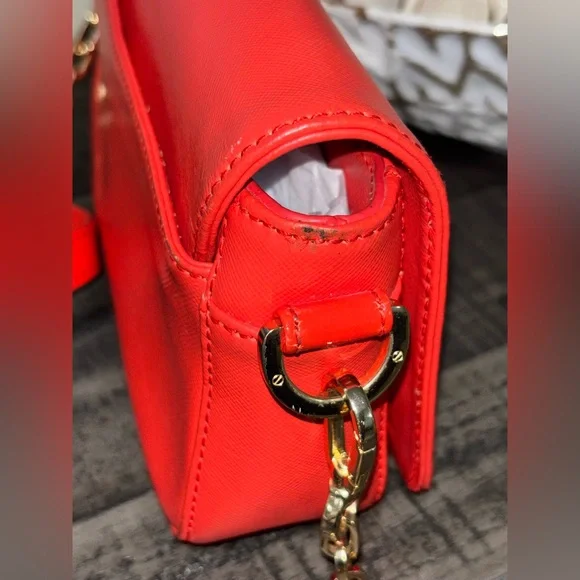 Tory Burch Robinson Chain Bag in Poppy Red - Picture 7 of 14